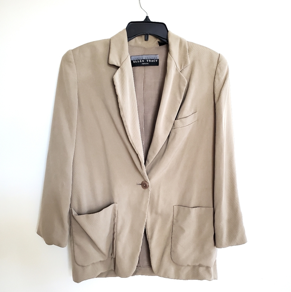 Linda Allard Ellen Tracy Blazer with Shoulder Pads